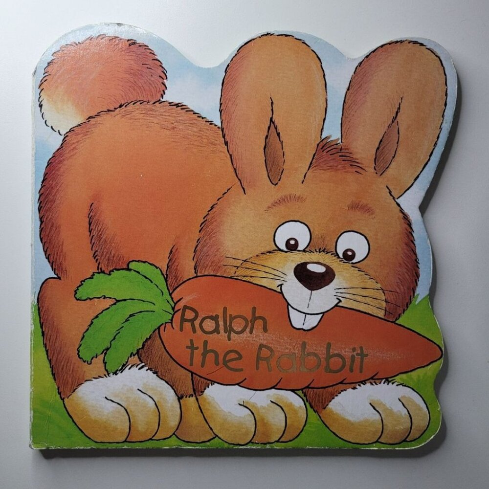 Ralph The Rabbit Big Bunny Book Easter Carrot Board Toddler Baby Gift Animal Ear